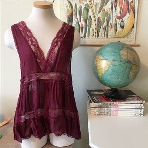 Free people lace tank